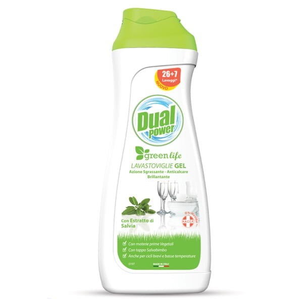 Dual Power GreenLife - ekologiczny żel do mycia naczyń w zmywarce (660 ml - 33 cykle).jpg