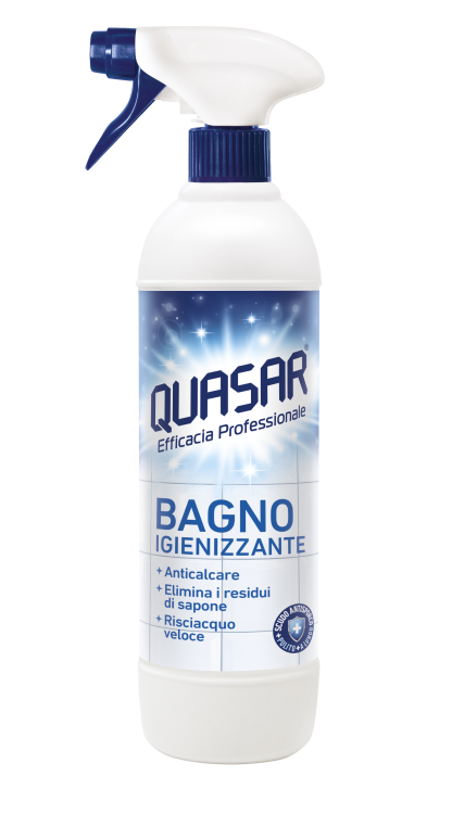 Quasar Bagno - dezynfekujący i odkamieniający płyn do czyszczenia łazienek w sprayu (580 ml)
