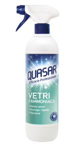 Quasar Vetri Amoniak - profesjonalny płyn do mycia szyb w sprayu (580 ml)