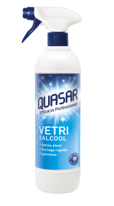 Quasar Vetri con Alcool - profesjonalny płyn do mycia szyb w sprayu (580 ml)