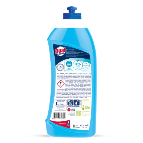 Dual Power Piatti Bicarbonato e Menta - płyn do mycia naczyń (1 L)