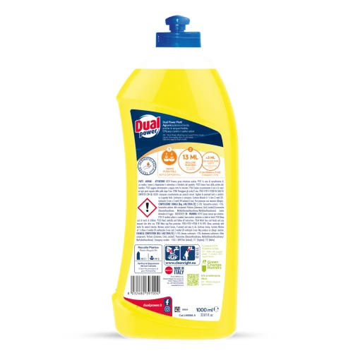 Dual Power Piatti Agrumi - płyn do mycia naczyń Owoce cytrusowe (1 L)