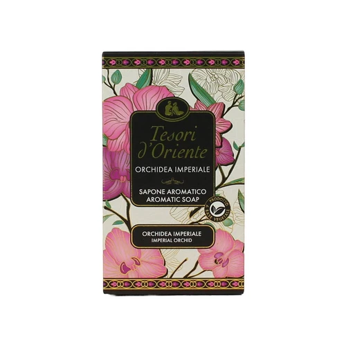 Tesori d'Oriente Orchidea - Mydło w kostce w kartoniku (125 gr)