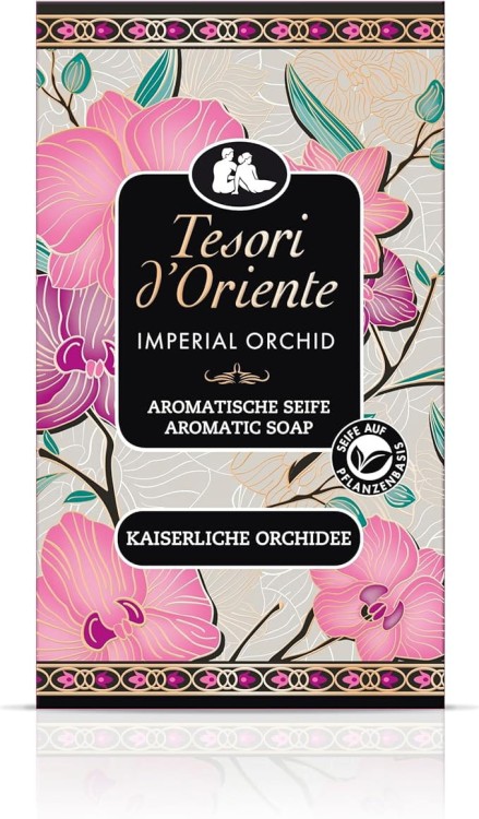 Tesori d'Oriente Orchidea - Mydło w kostce w kartoniku (125 gr)