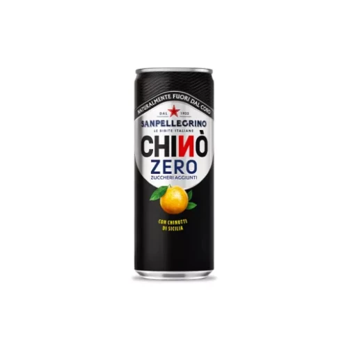 San Pellegrino Chino Zero - Gazowany napój pomarańczowy bez dodatku cukru (330 ml)