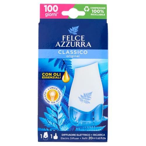 Felce Azzurra Classico- elektryczny odświeżacz powietrza (20ml) (Nowa odsłona)