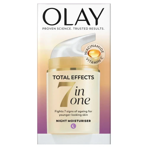 Olay Crema Idratante Notte 7in1 - Przeciwzmarszczkowy krem nawilżający na noc (50 ml)