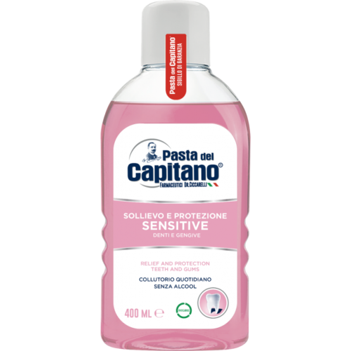 Pasta del Capitano Sensitive - płyn do płukania jamy ustnej (400 ml)