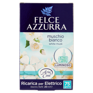 Felce Azzurra Białe piżmo- elektryczny odświeżacz powietrza- zapas (20ml) (Nowa odsłona)