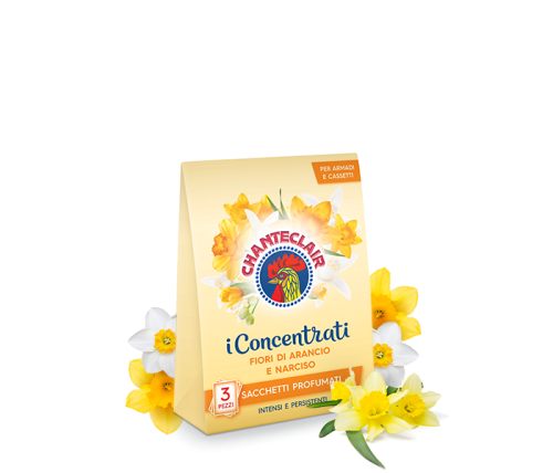 Chanteclair perfumowane saszetki zapachowe - Kwiat pomarańczy i Narcyz (3 szt.).png