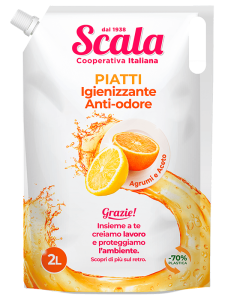 Scala Piatti Agrumi e Aceto - Płyn do naczyń cytrusy i ocet - uzupełnienie (2 L)