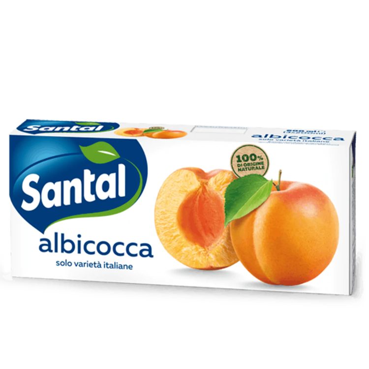 Santal Albicocca - Sok morelowy w kartoniku (3×200 ml)